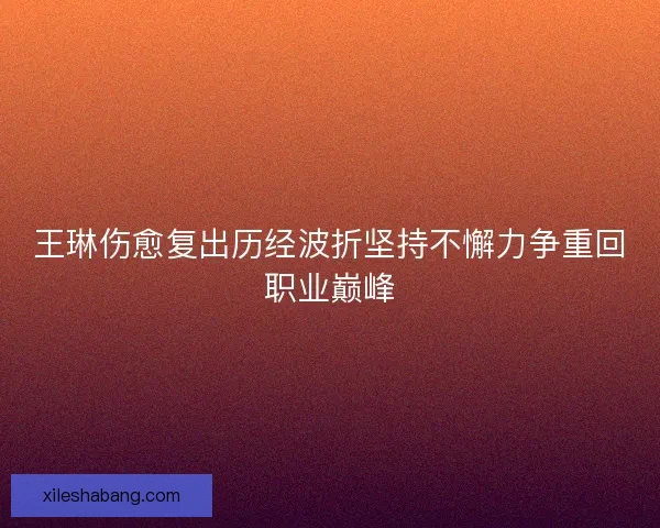 王琳伤愈复出历经波折坚持不懈力争重回职业巅峰 王琳伤愈复出历经波折坚持不懈力争重回职业巅峰